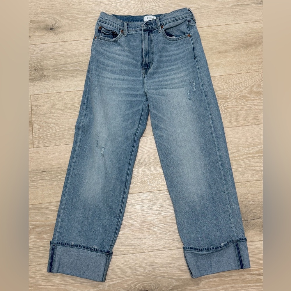 Pistola Light Blue Cropped Jeans